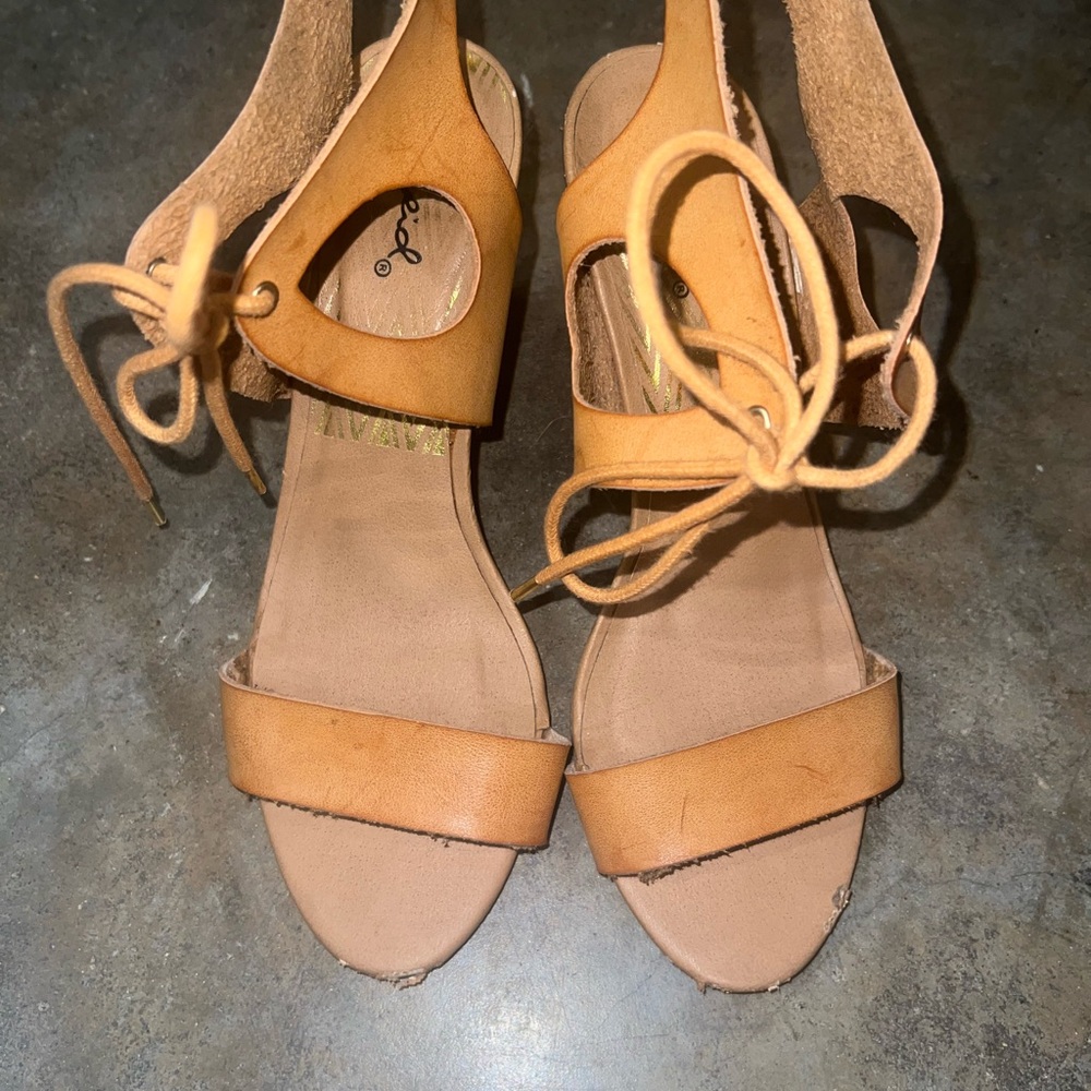 Qupid Tan Women's Sandals